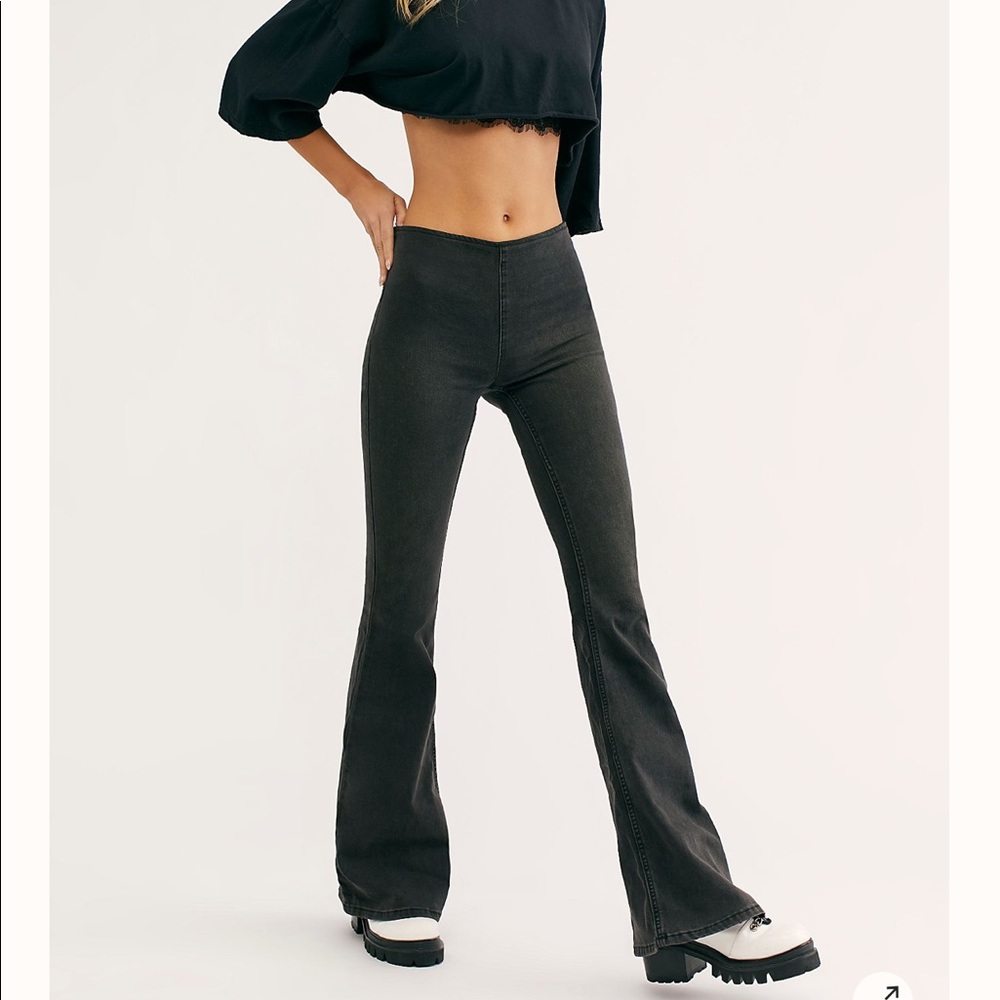 Free People Penny-Pull On Flare Jeans